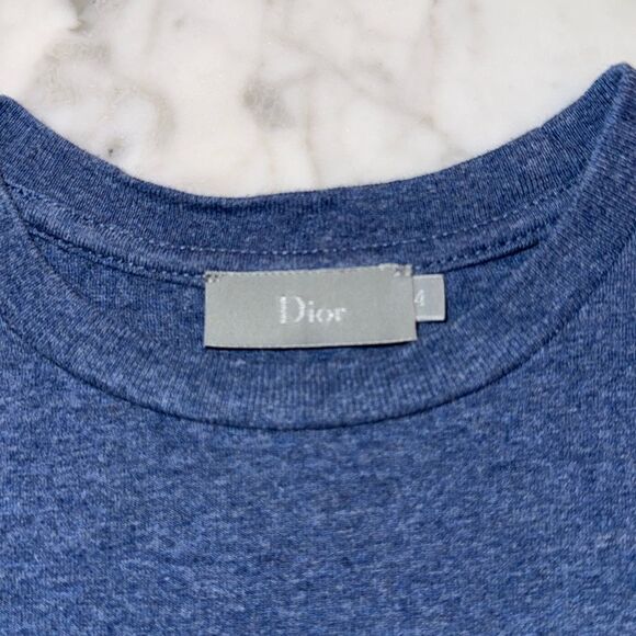 Dior Kids Blue Logo T-Shirt - Picture 3 of 4